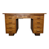 Old desk with 9 drawers from the 1950s