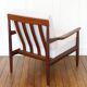 Scandinavian armchair in teak - Fabric, foams & straps: new