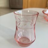 Carafe, 6 glasses and its tray