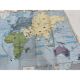 Laminated world map by P. Serryn 1972