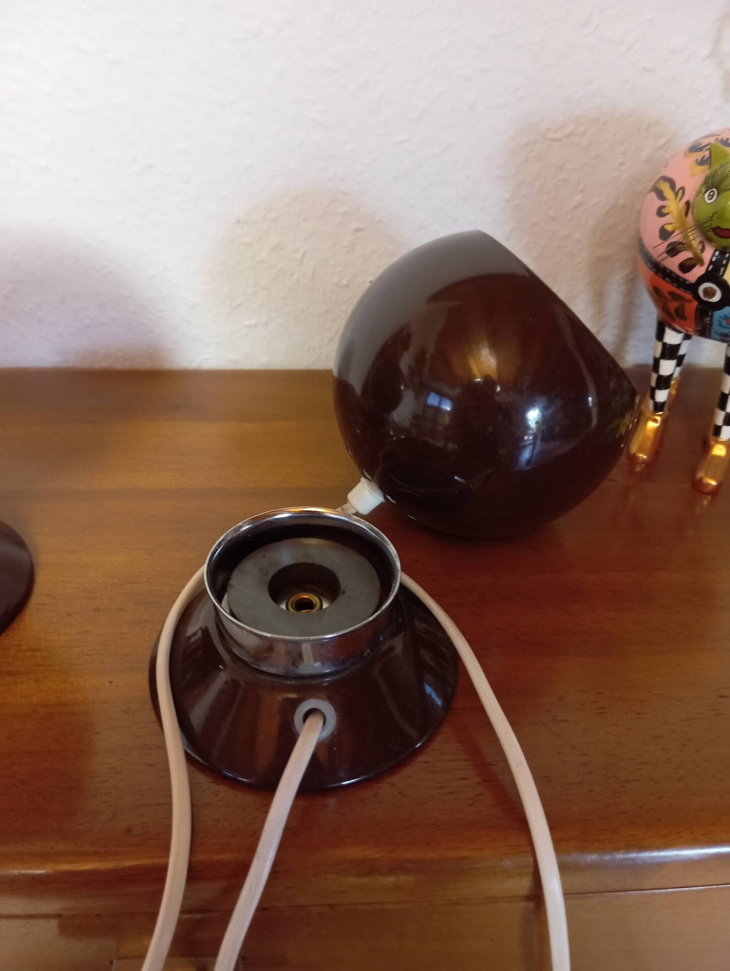 Lampes boule orientables vintage des années 70