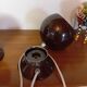 Lampes boule orientables vintage des années 70
