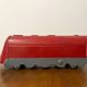 Red sheet metal locomotive 60s