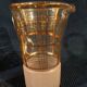 Carafe pitcher and crystal glass doree gilding old vintage gilding
