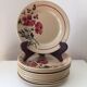 12 flower dessert plates Digoin Badonviller