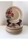 12 flower dessert plates Digoin Badonviller