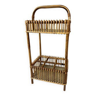 Rattan bottle holder