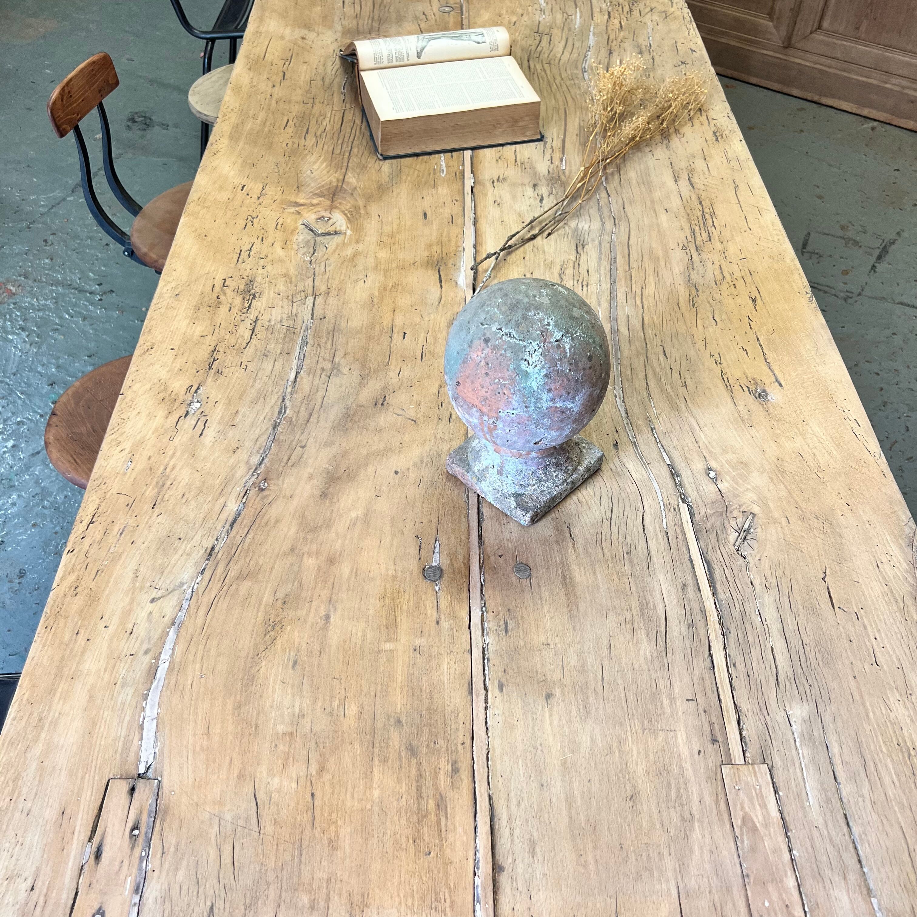 Table de ferme en chêne XXL