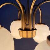 Danish Modernist 6 Arm Chandelier by LYFA