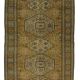 One-of-a-kind turkish handwoven vintage rug - rustic vintage charm 267x 173