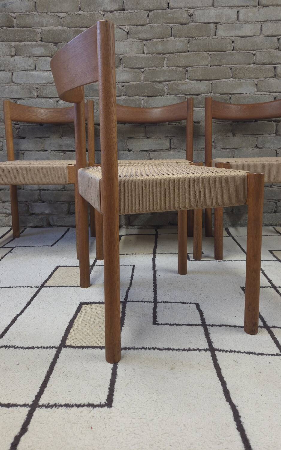 Set of 4 Danish chairs from the 1970s