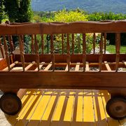Vintage walnut children's bed