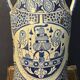 Vintage blue and white Chinese umbrella stand – 20th century H45cm