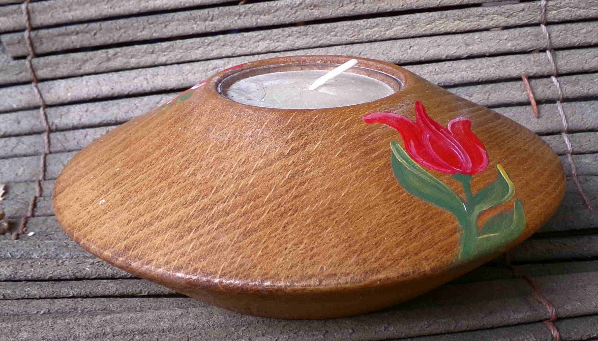 Vintage wooden lantern