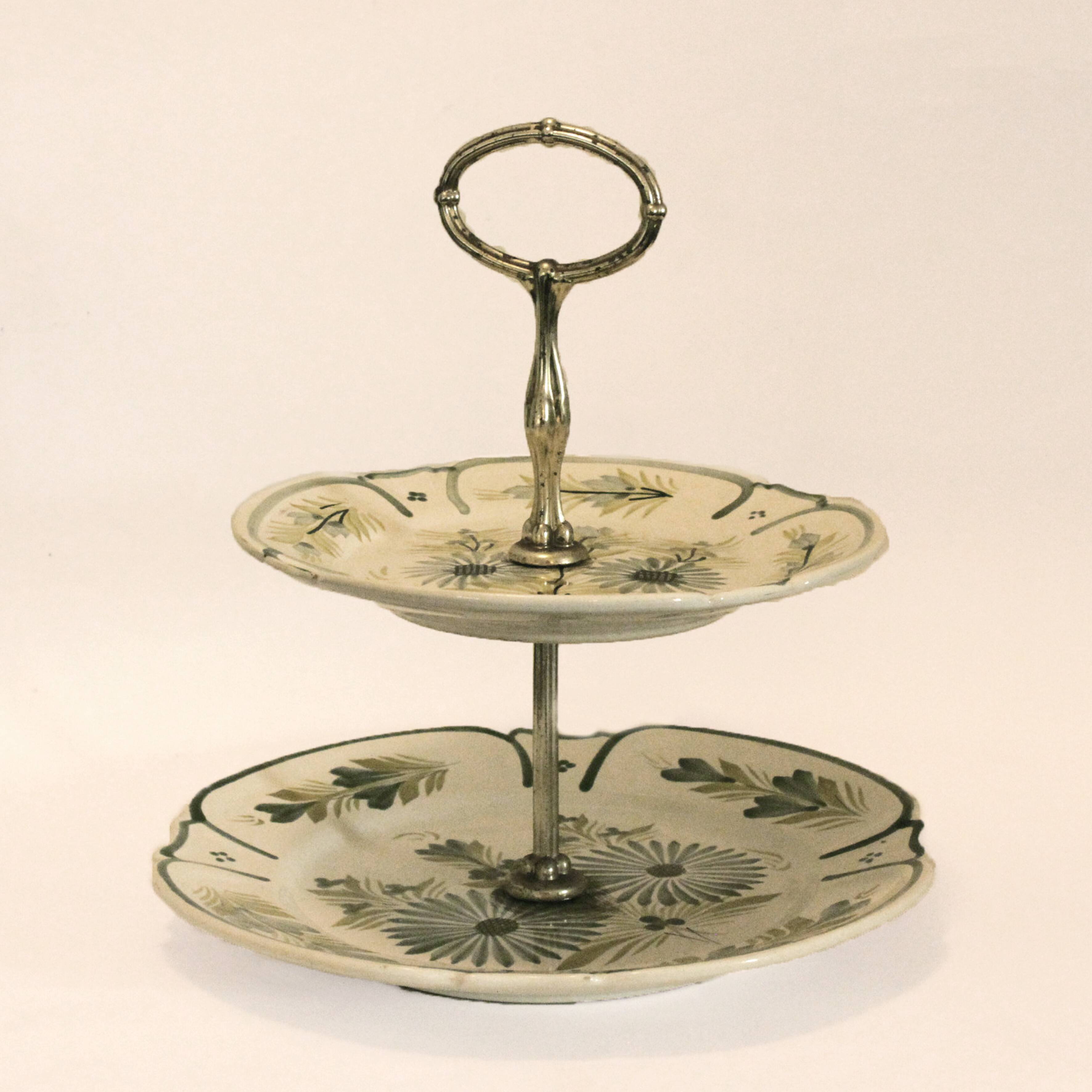 Two floors tray Henriot Quimper