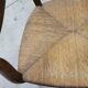 Old 19th century walnut straw armchair n° 2