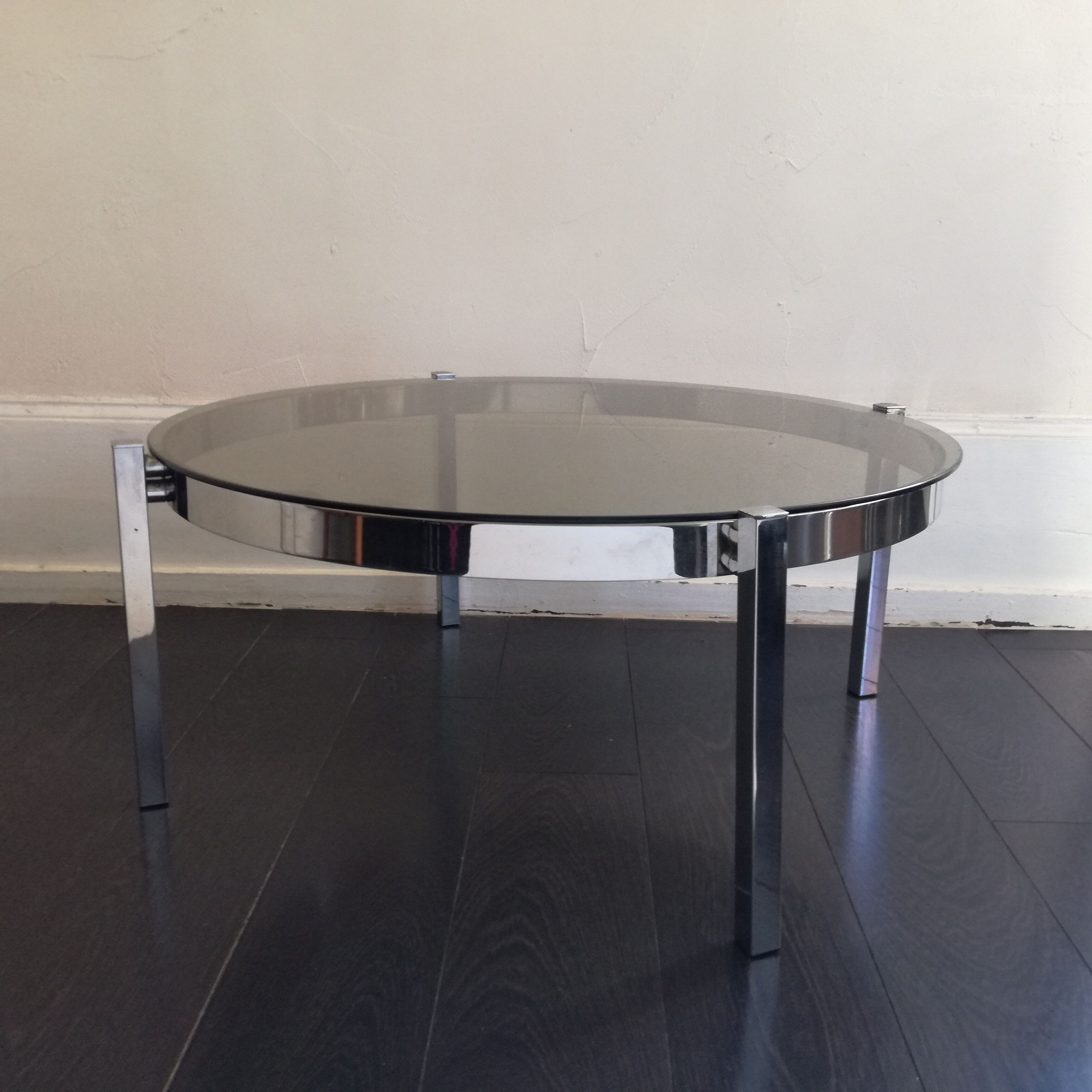 Glass coffee table