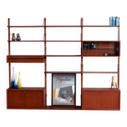 Royal System wall unit by Poul Cadovius for Cado, Denmark, 1960s – 17 pieces