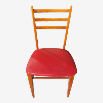 Red Scandinavian style chair