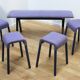 Set of 4 Strole designer poufs, Johanson