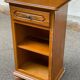 English solid wood bedside table with drawer
