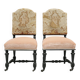 Aubusson tapestry chairs, Monsieur & Madame