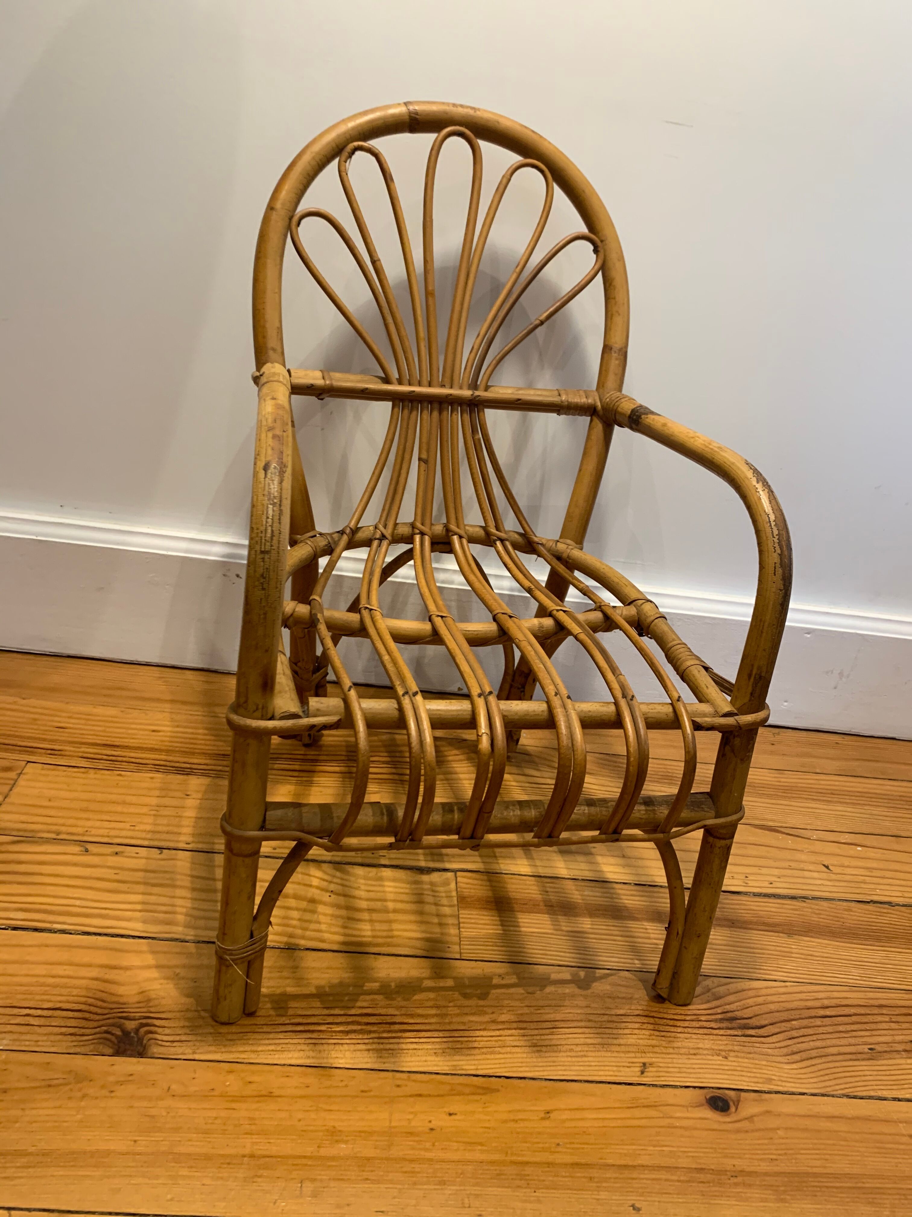 Small rattan chair for children
