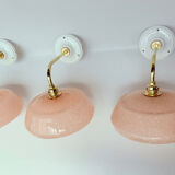 Appliques verre de Clichy moucheté