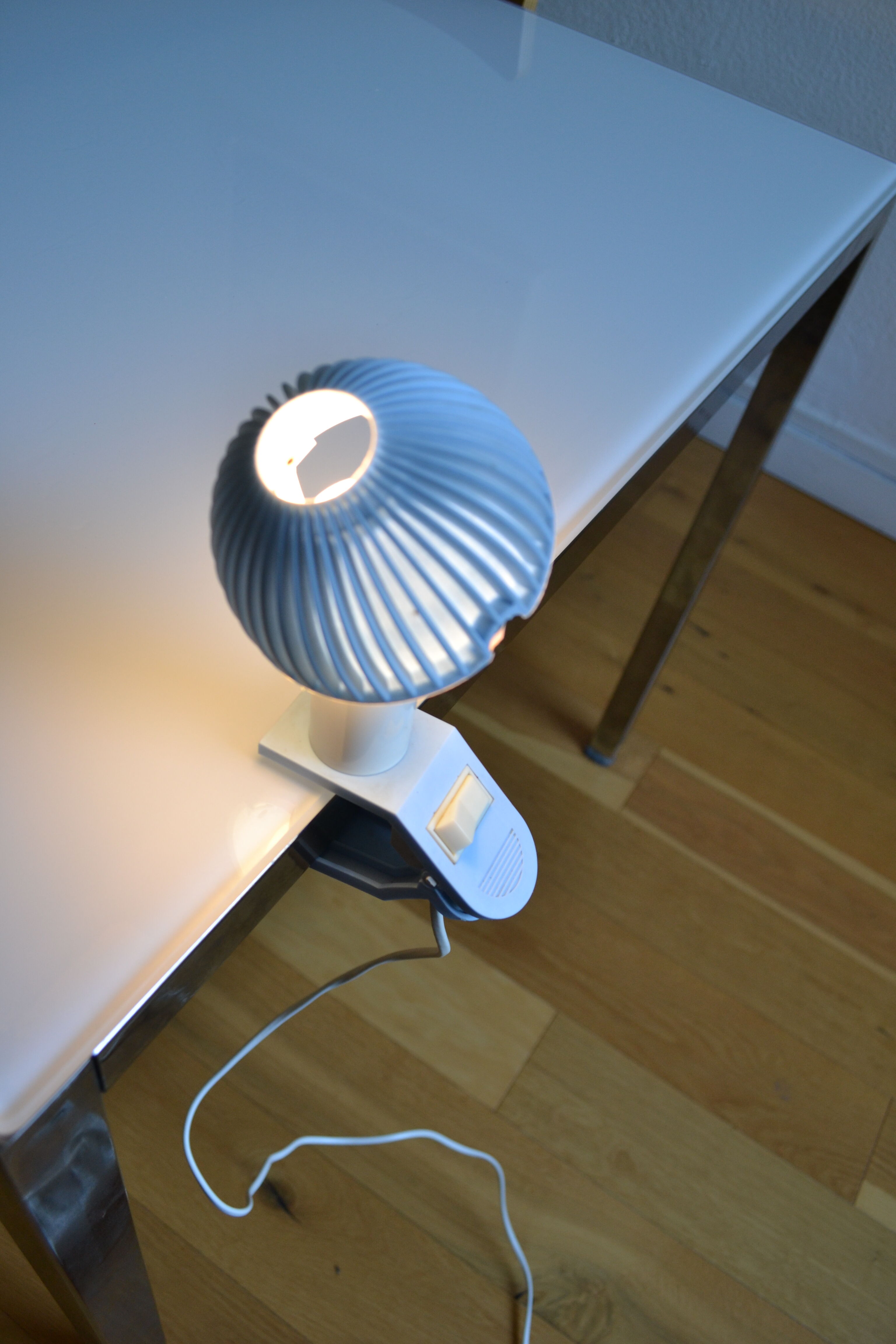 Spot lamp with mushroom clip sarlam years 80