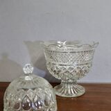 Vintage glass candy dish