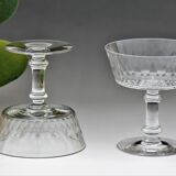 4 Baccarat crystal champagne glasses model Champigny Richelieu