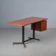 1950's Italian Mid Century Modern Teak Desk Table