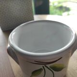 Ceramic planter decorated with cherries