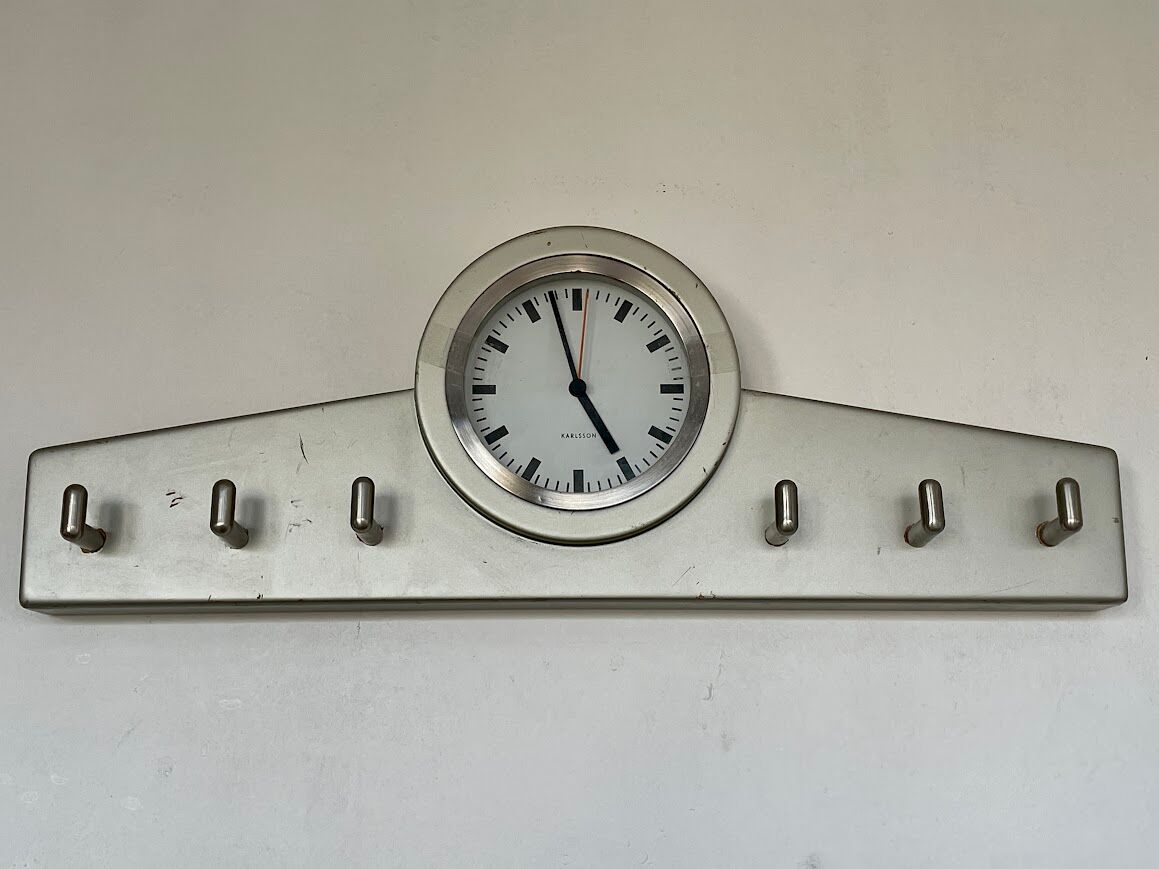 Karlsson clock and coat rack