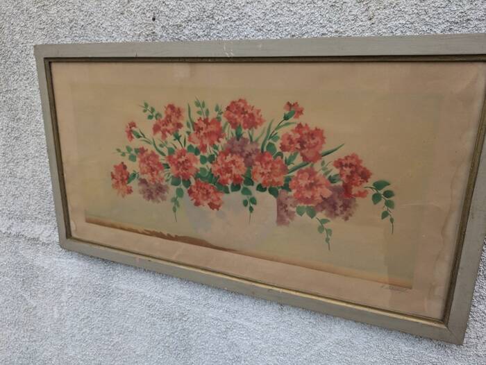 Watercolor carnations