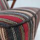 1960s, Swedish armchair, furniture wool fabric, oak wood, teak wood.