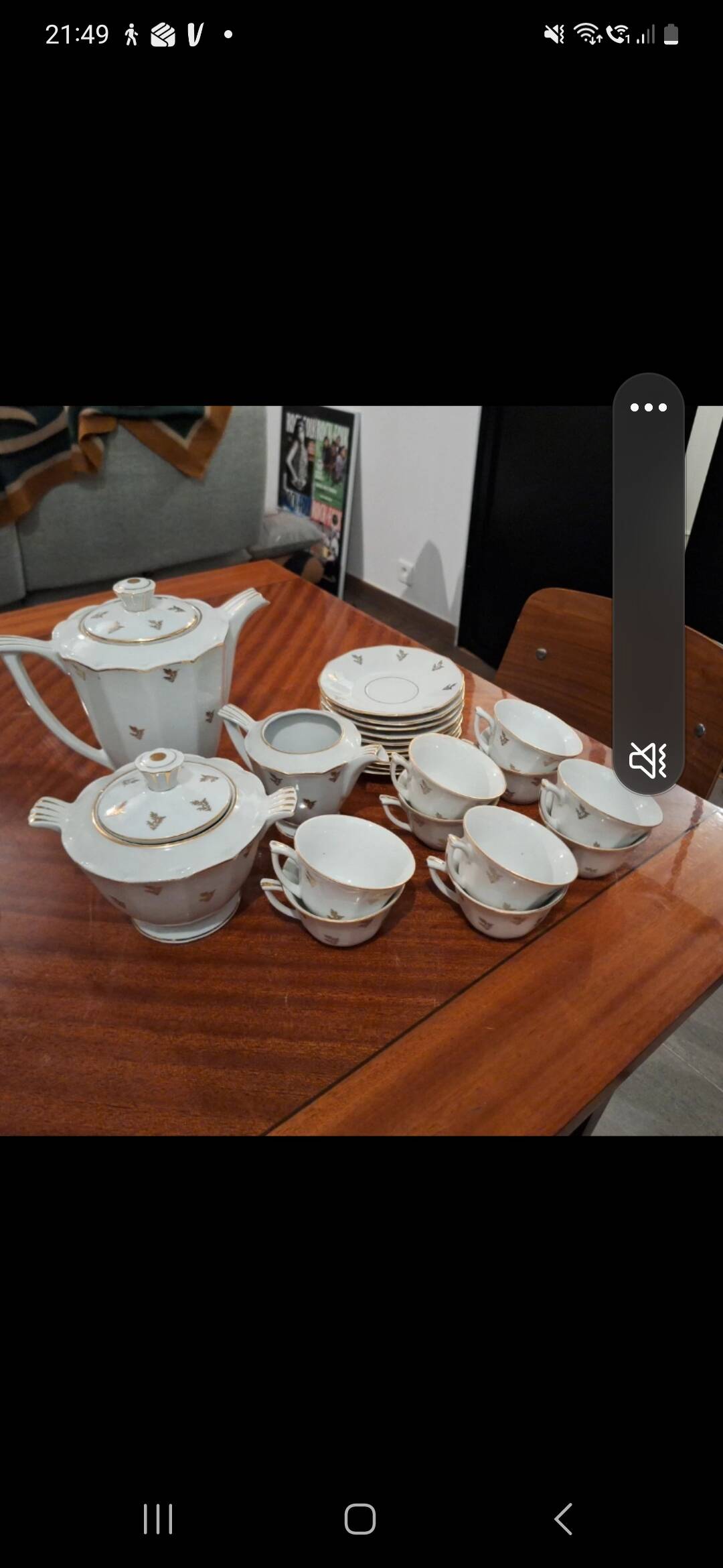 Tea or coffee porcelain service
