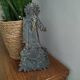Antique bronze holy water font