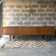 Scandinavian low sideboard in teak, 1970.