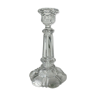 Bougeoir  en cristal moulé 19ème siècle