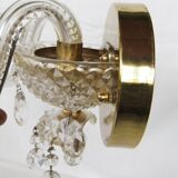 Murano diamond point glass wall lamp with pendant
