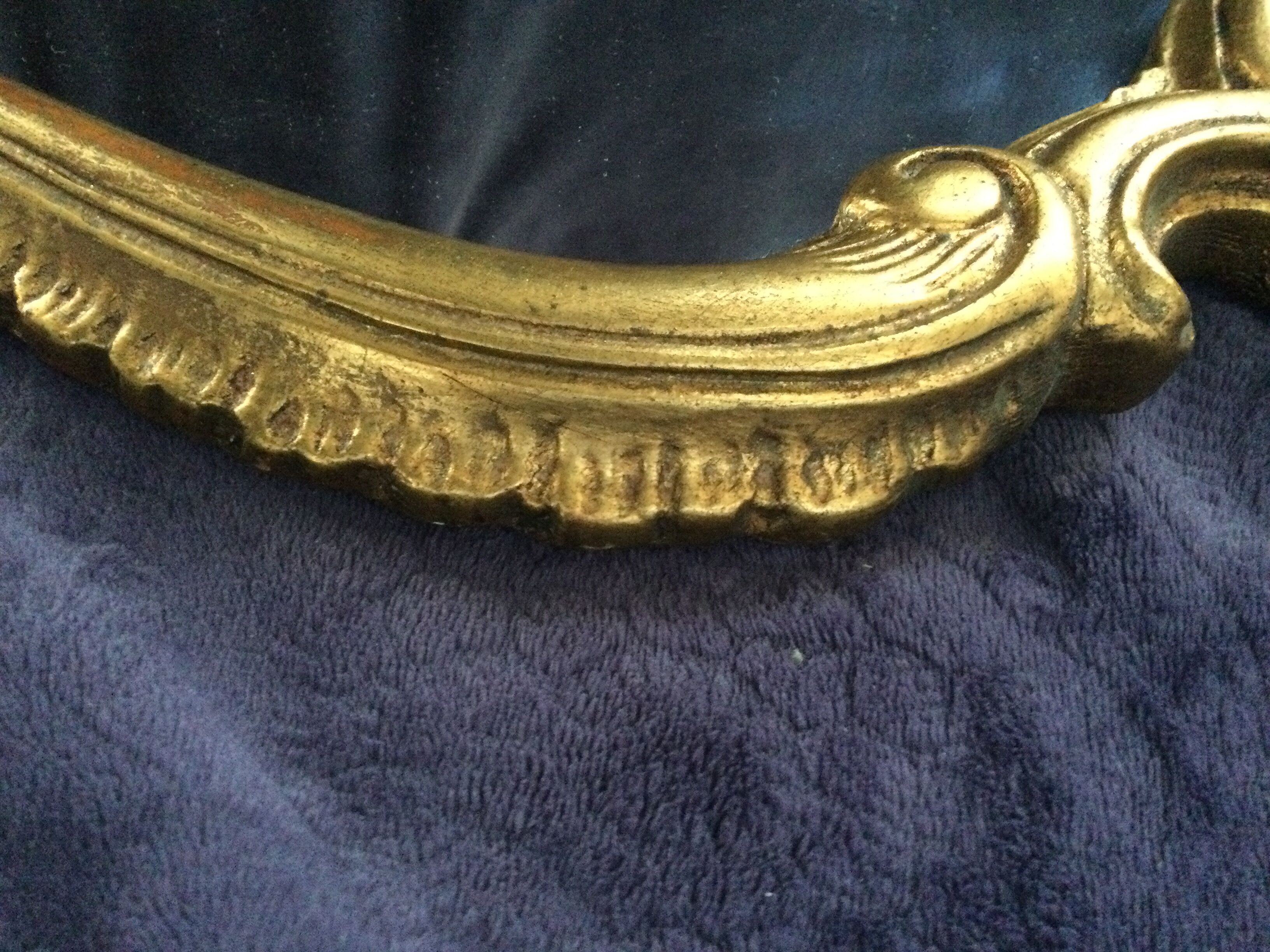 Gilded mirror Louis XV - 67x44cm