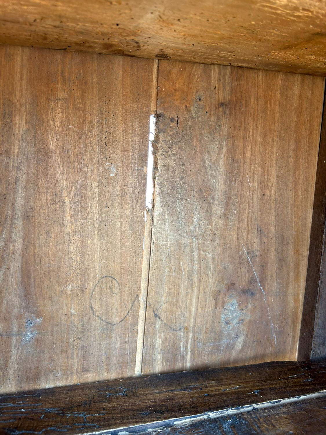 Antique wardrobe Louis XV style walnut