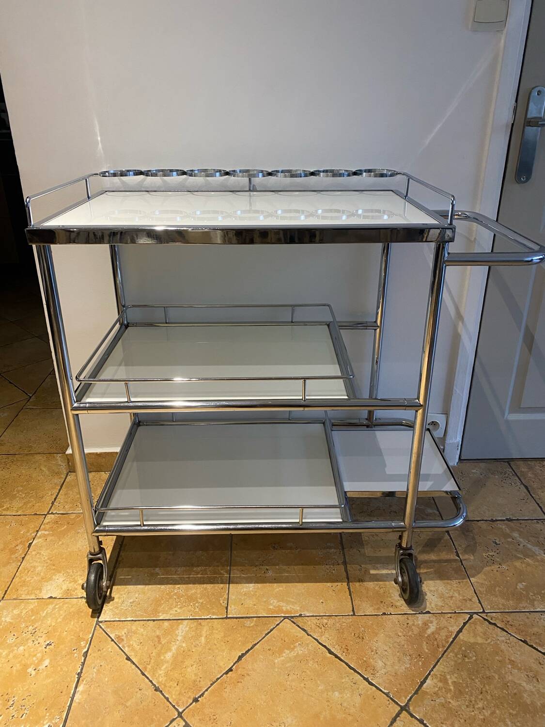 Vintage dessert trolley