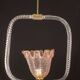 Charming Pink and Trasparent Murano Glass Chandelier by Barovier e Toso