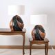 Paire de lampes dans le style Hollywood Regency