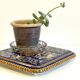 Ceramic coaster from gien france