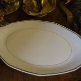 Plat ovale blanc