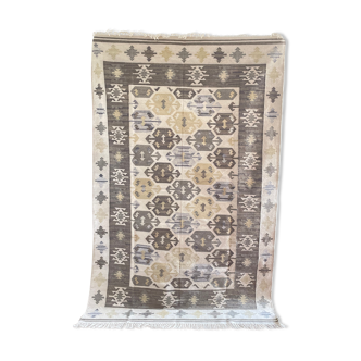 Wool cotton hand woven kilim rug 150x240 cm
