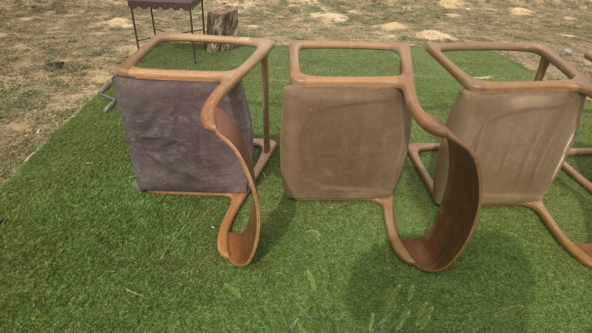 4 chaises Baumann modèle Traîneau